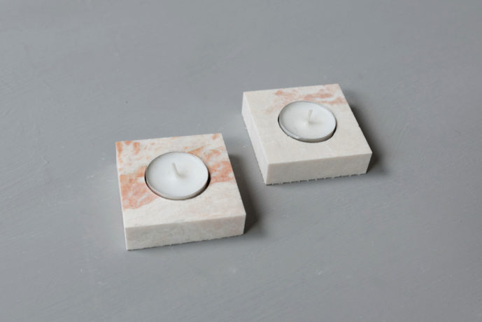 Pink Candle Holder Single
