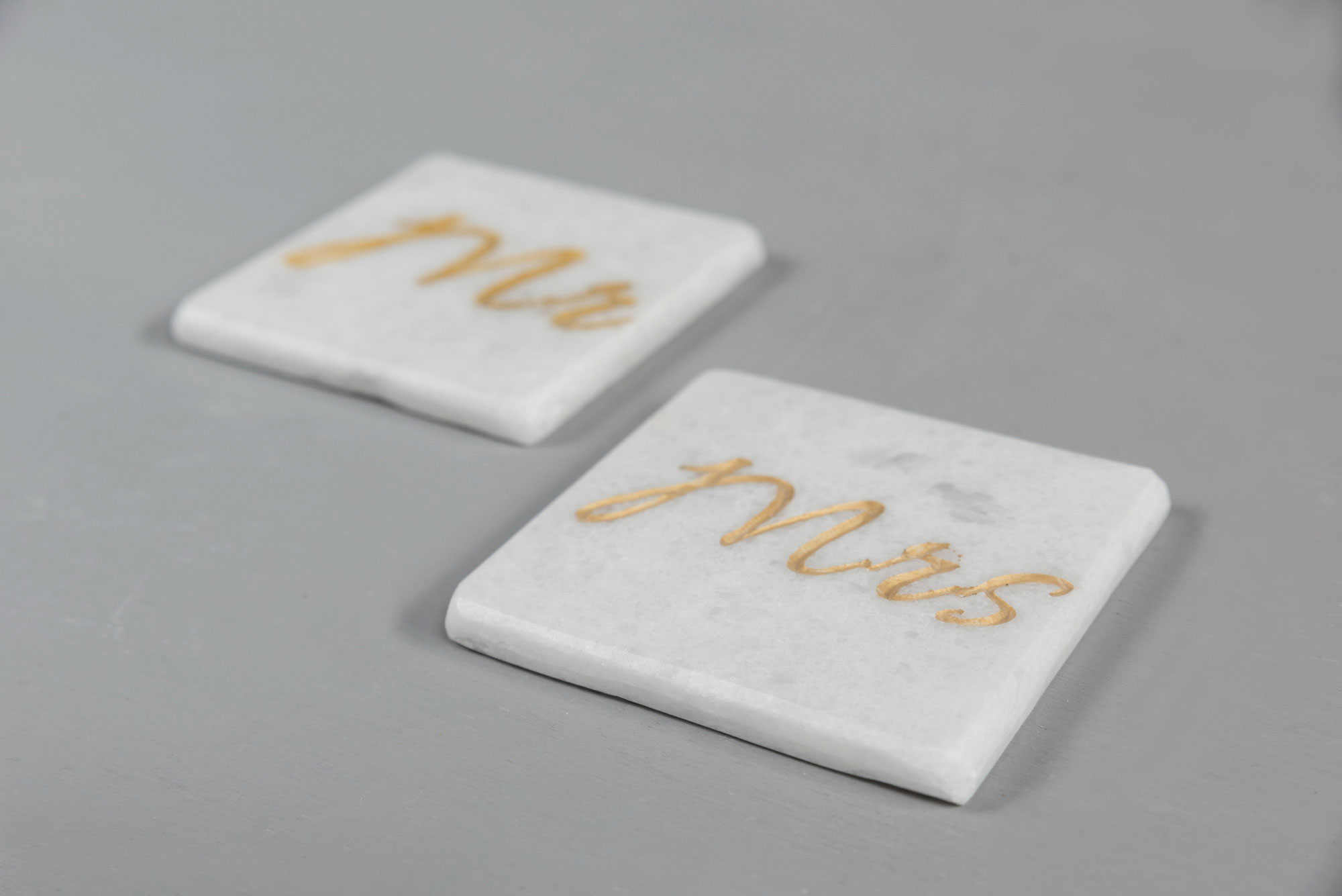 coaster marble engraved