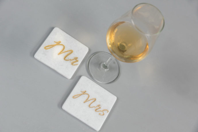 coaster marble engraved 3