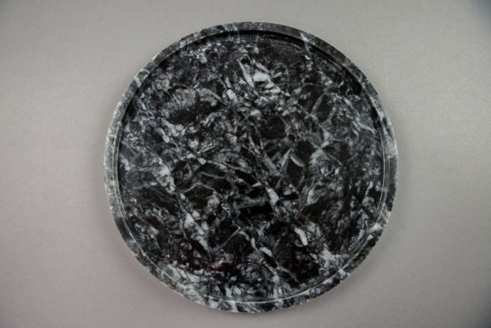 Circle tray marble